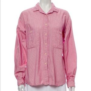 Patagonia. Striped Long Sleeve Button-Up Top. Size: L